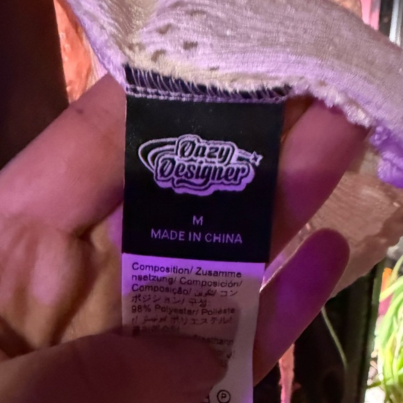 Dazy Designer Cream Top - Picture 7 of 7